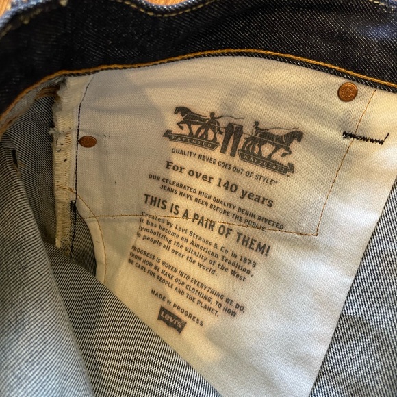 levis selvedge Jeans 04511- 2596 white oak cone denim made in usa - Picture 5 of 10